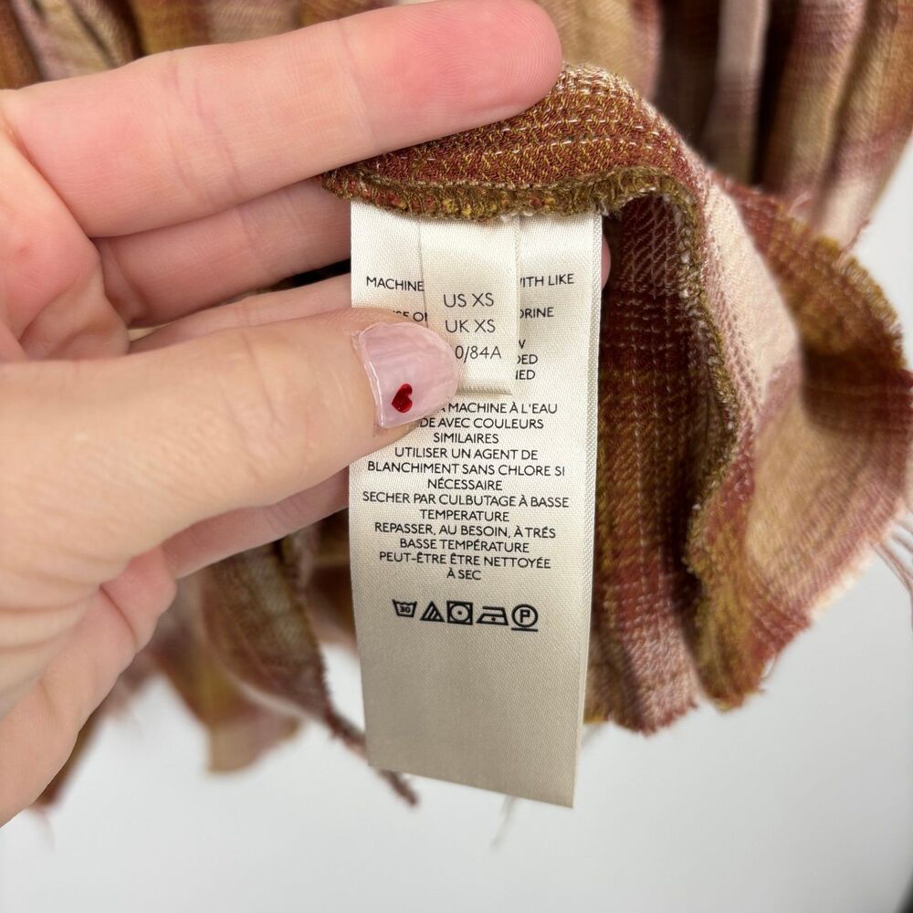 Free People By The Way Plaid Mini Dress - Picture 9 of 12